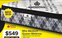 Leon's Kingsdown Mila Medium Queen Mattress offer