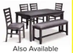 Leon's Breeze 6-Piece Dining Set - Dark Grey offer