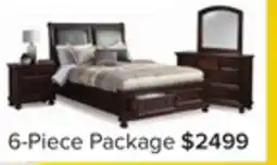 Leon's Chester 6-Piece Queen Storage Bedroom Package - Cherry offer