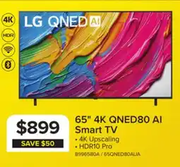 Leon's LG 65 4K Smart QNED AI TV - 65QNED80AUA offer