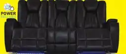 Leon's San Antonio Dual Power Reclining Sofa - Grey offer