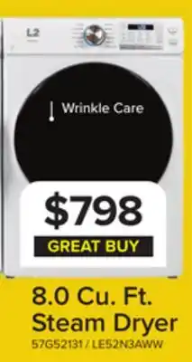 Leon's L2 White Electric Dryer (8.0 Cu. Ft) - LE52N3AWW offer