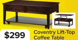 Leon's Coventry 48 Lift-Top Coffee Table - Walnut offer