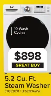 Leon's L2 White Front Load Washer (5.2 Cu. Ft) - LF52N3AWW offer