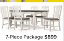 Leon's Vespera 7-Piece Dining Set - Brownish Grey, White offer