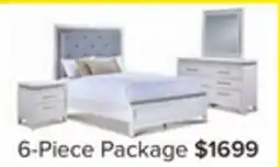 Leon's Reflections 6 - Piece Queen Bedroom Package - White offer