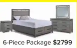Leon's Chelsea 6-Piece Queen Storage Bed - Grey offer