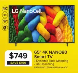 Leon's LG 65 4K NanoCell Smart LED TV - 65NANO80AUA offer