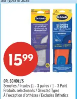 Pharmaprix DR. SCHOLL'S Insoles offer
