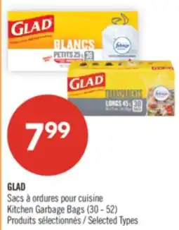 Pharmaprix GLAD Kitchen Garbage Bags (30 - 52) offer