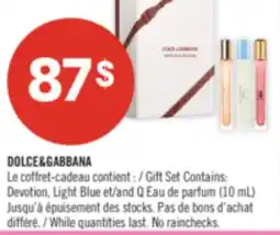 Pharmaprix DOLCE & GABBANA offer