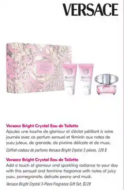 Pharmaprix Versace Bright Crystal 3-Piece Fragrance Gift Set offer