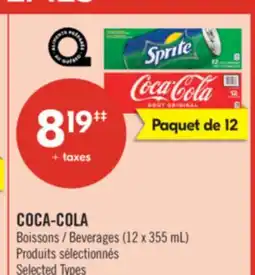 Pharmaprix COCA-COLA Beverages (12 x 355 mL) offer