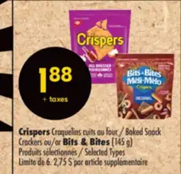 Pharmaprix Crispers Baked Snack Crackers or Bits & Bites offer