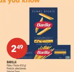 Pharmaprix BARILLA Pasta 410 g offer