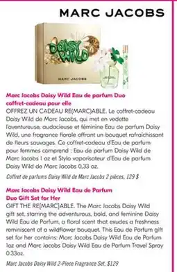Pharmaprix Marc Jacobs Daisy Wild Eau de Parfum Duo Gift Set for Her offer