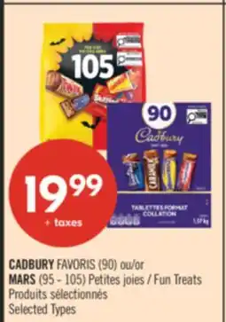Pharmaprix CADBURY FAVORIS (90) or MARS (95 - 105) Fun Treats offer