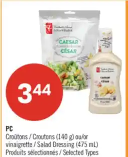 Pharmaprix PC Croutons (140 g) or Salad Dressing (475 mL) offer