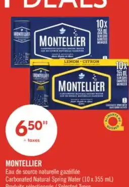 Pharmaprix MONTELLIER Carbonated Natural Spring Water offer
