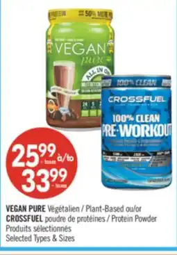 Pharmaprix VEGAN PURE Plant-Based and/or CROSSFUEL Protein Powder offer