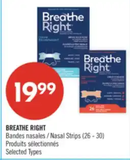 Pharmaprix BREATHE RIGHT Nasal Strips (26 - 30) offer