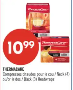 Pharmaprix THERMACARE Neck (4) or Back (3) Heatwraps offer