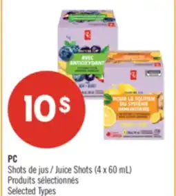 Pharmaprix PC Juice Shots offer
