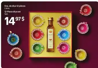 Walmart Ens. de diya 12 pièces offer
