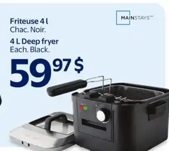 Walmart Friteuse 4l Mainstays offer