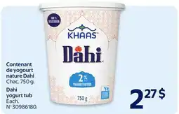 Walmart Contenant de yogourt nature Dahi offer