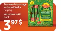 Walmart Trousse de tatouage au henne Verka offer