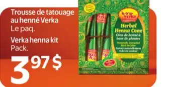 Walmart Trousse de tatouage au henne Verka offer