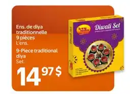 Walmart Ens. de diya traditionnelle 9 pièces offer