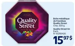 Walmart Boîte métallique de friandises Quality Street offer