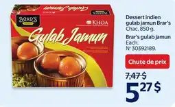 Walmart Dessert indien gulab jamun Brar's offer