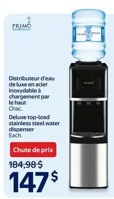 Walmart Distributeur d'eau de luxe en acier inoxydable à chargement par le haut offer