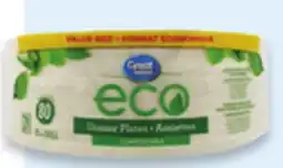 Walmart Paq. de 80 assiettes compostables Eco de Great Value 10 po offer