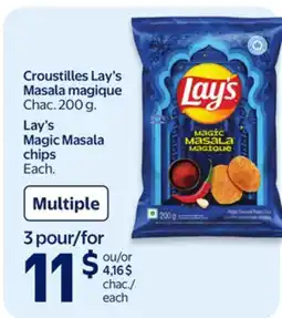 Walmart Croustilles Lay's Masala magique offer