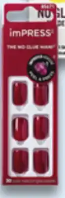 Walmart paq. de 30 faux ongles imPRESS de Kiss offer
