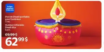 Walmart Diya de Diwali gonflable pour l'extérieur offer