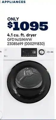 RONA GE 4.1 cu. ft. dryer offer