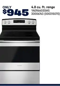 RONA AMANA 4.8 cu. ft. range offer