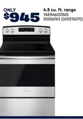 RONA AMANA 4.8 cu. ft. range offer