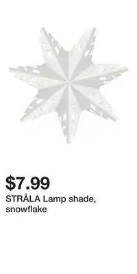IKEA STRÅLA Lamp shade, snowflake offer