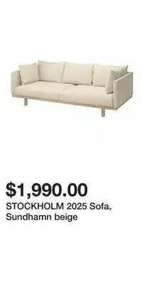 IKEA STOCKHOLM 2025 Sofa, Sundhamn beige offer