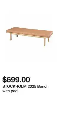 IKEA STOCKHOLM 2025 Bench with pad offer