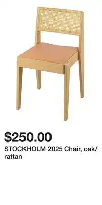 IKEA STOCKHOLM 2025 Chair, oak/rattan offer
