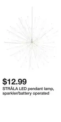 IKEA STRÅLA LED pendant lamp, sparkler/battery operated offer