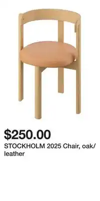 IKEA STOCKHOLM 2025 Chair, oak/leather offer
