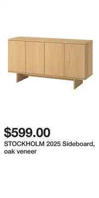 IKEA STOCKHOLM 2025 Sideboard, oak veneer offer